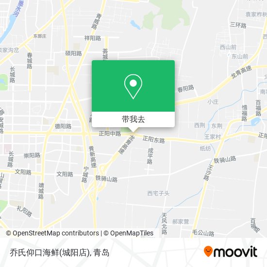 乔氏仰口海鲜(城阳店)地图