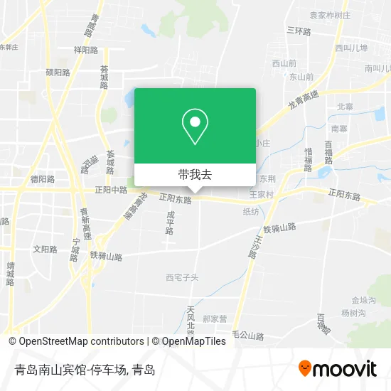 青岛南山宾馆-停车场地图
