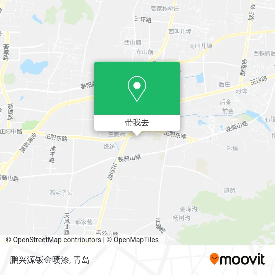 鹏兴源钣金喷漆地图