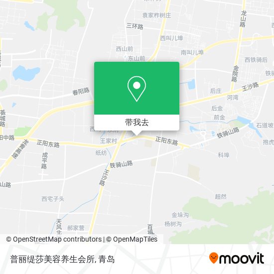普丽缇莎美容养生会所地图