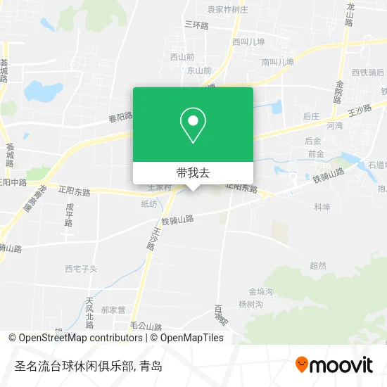 圣名流台球休闲俱乐部地图