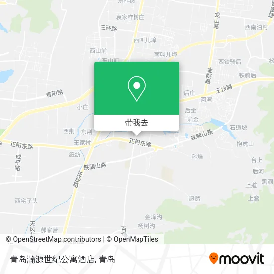 青岛瀚源世纪公寓酒店地图