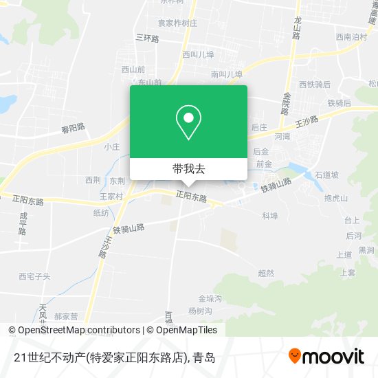 21世纪不动产(特爱家正阳东路店)地图