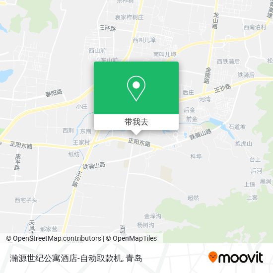 瀚源世纪公寓酒店-自动取款机地图