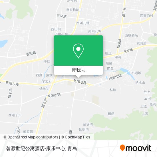 瀚源世纪公寓酒店-康乐中心地图