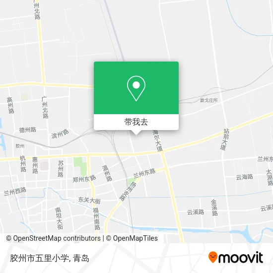 胶州市五里小学地图