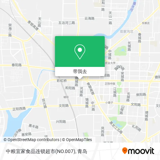 中粮宜家食品连锁超市(NO.007)地图