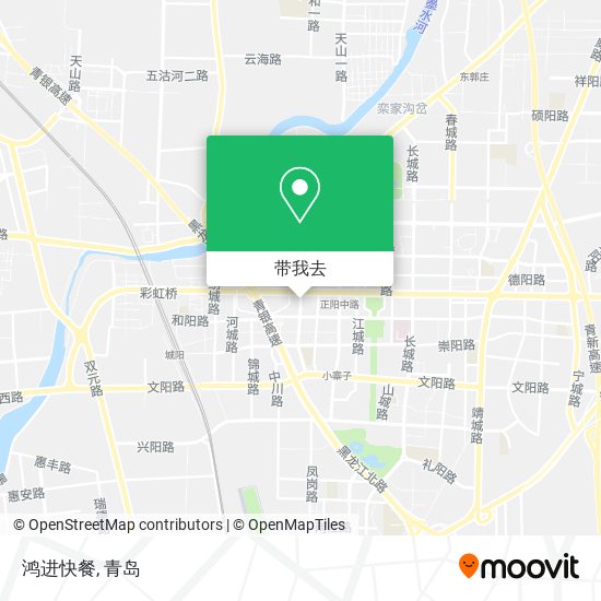 鸿进快餐地图