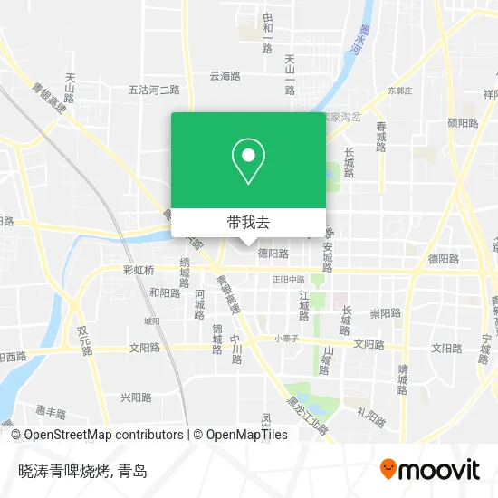 晓涛青啤烧烤地图