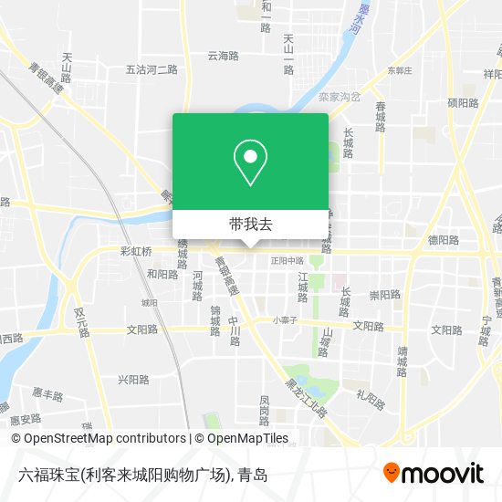 六福珠宝(利客来城阳购物广场)地图