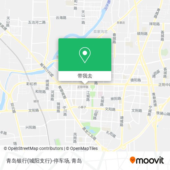 青岛银行(城阳支行)-停车场地图