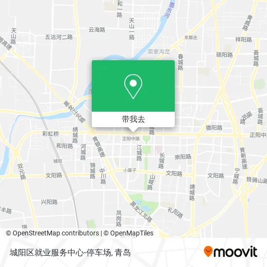 城阳区就业服务中心-停车场地图