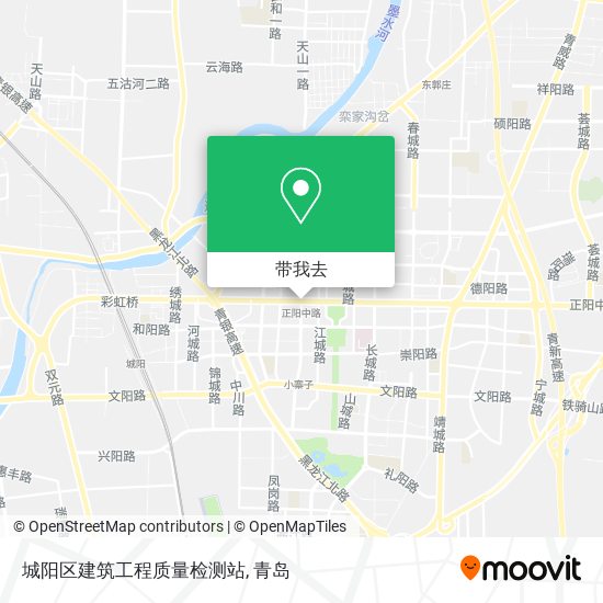 城阳区建筑工程质量检测站地图