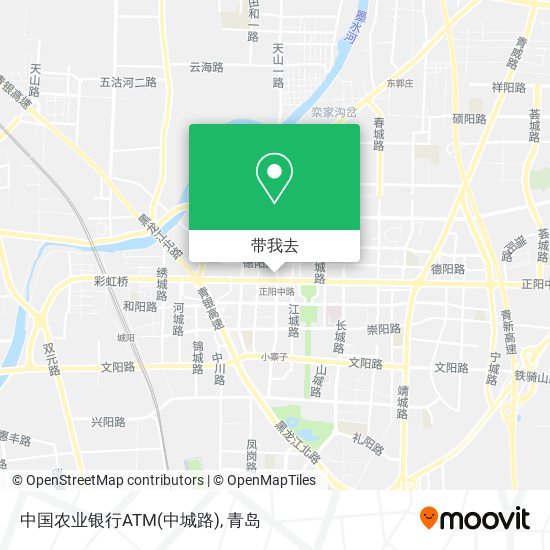 中国农业银行ATM(中城路)地图