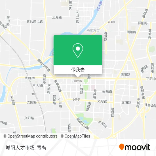 城阳人才市场地图