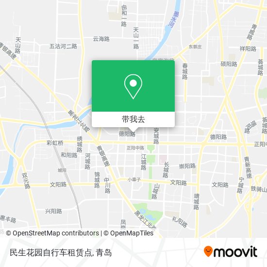 民生花园自行车租赁点地图