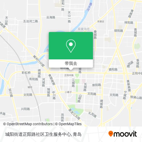 城阳街道正阳路社区卫生服务中心地图
