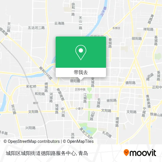 城阳区城阳街道德阳路服务中心地图