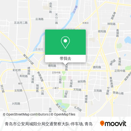 青岛市公安局城阳分局交通警察大队-停车场地图