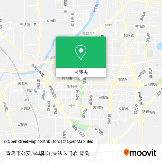 青岛市公安局城阳分局-法医门诊地图