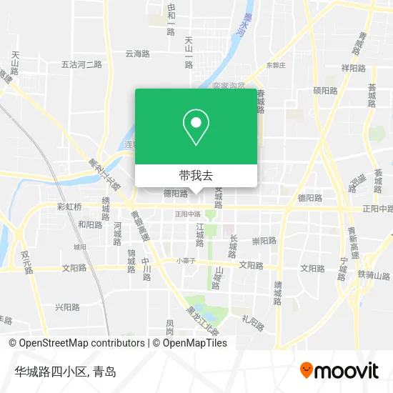 华城路四小区地图