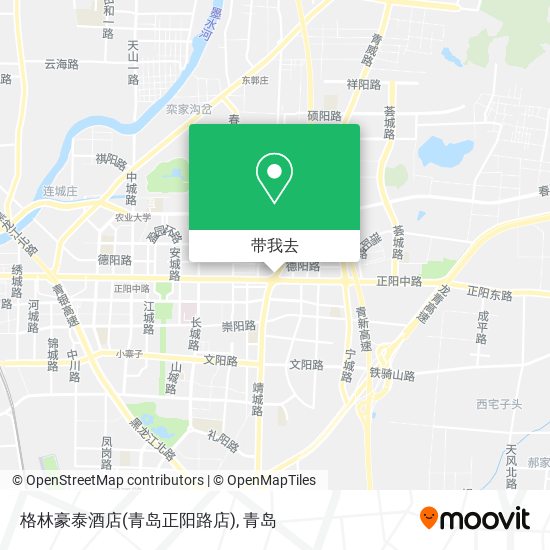 格林豪泰酒店(青岛正阳路店)地图