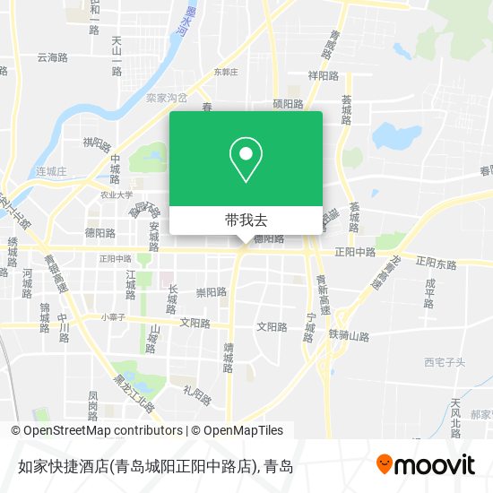 如家快捷酒店(青岛城阳正阳中路店)地图