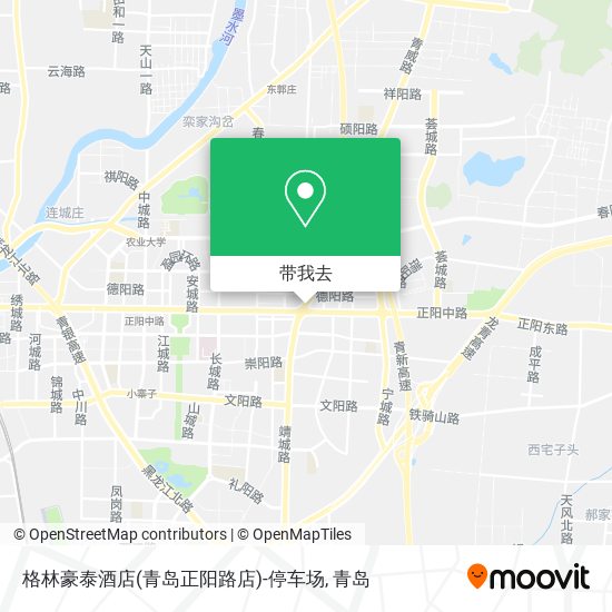 格林豪泰酒店(青岛正阳路店)-停车场地图