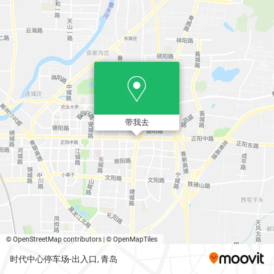 时代中心停车场-出入口地图