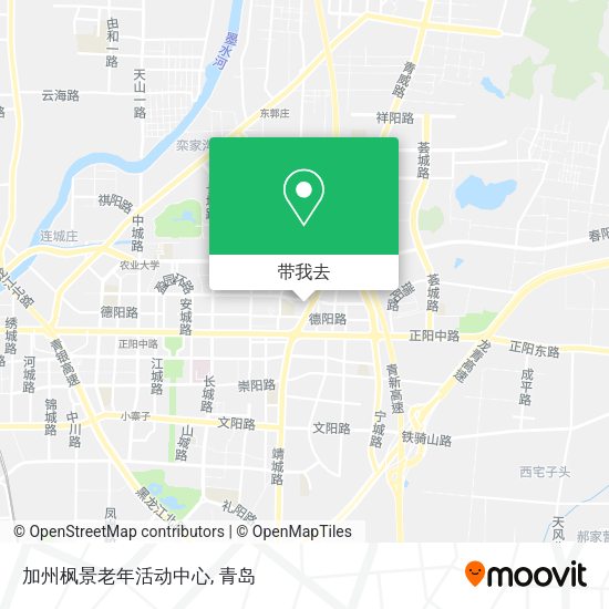 加州枫景老年活动中心地图