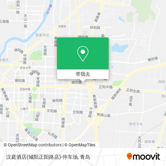 汉庭酒店(城阳正阳路店)-停车场地图