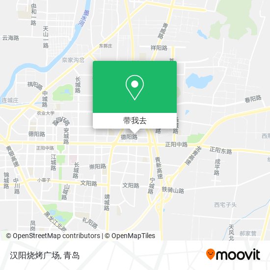 汉阳烧烤广场地图
