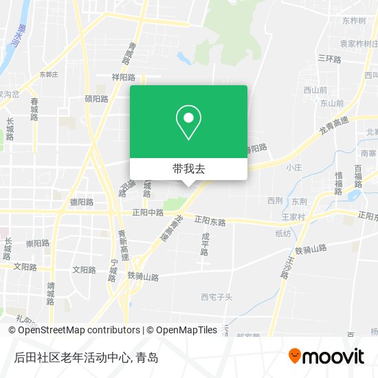 后田社区老年活动中心地图