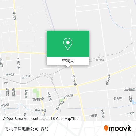 青岛申昌电器公司地图