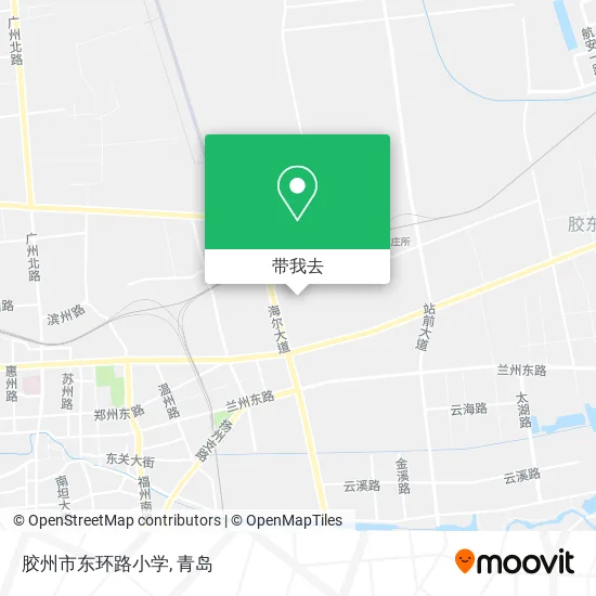 胶州市东环路小学地图