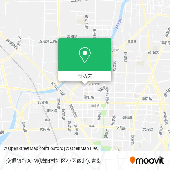 交通银行ATM(城阳村社区小区西北)地图