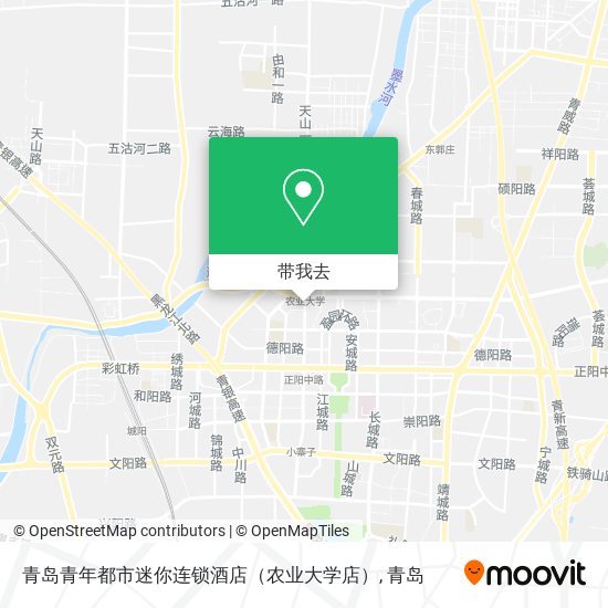 青岛青年都市迷你连锁酒店（农业大学店）地图