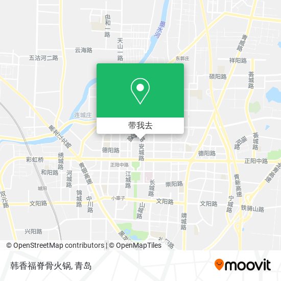 韩香福脊骨火锅地图