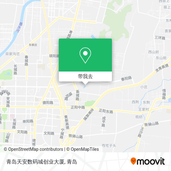 青岛天安数码城创业大厦地图