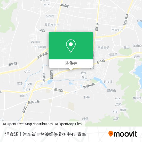 润鑫泽丰汽车钣金烤漆维修养护中心地图