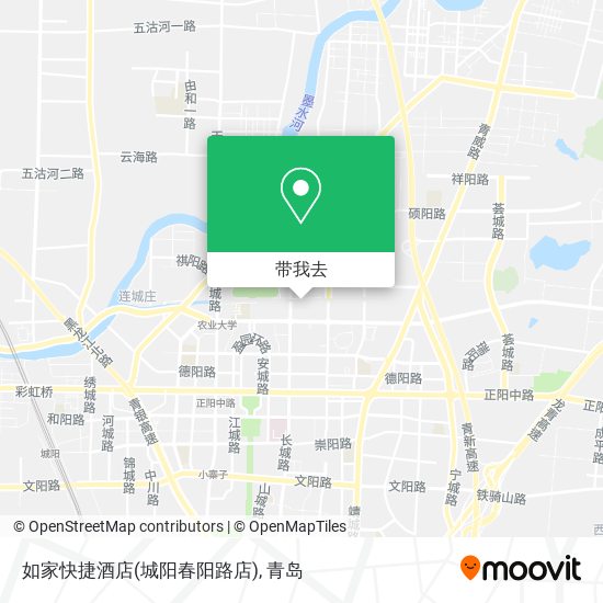 如家快捷酒店(城阳春阳路店)地图
