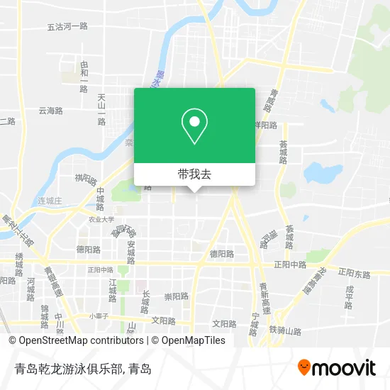 青岛乾龙游泳俱乐部地图