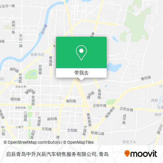启辰青岛中升兴辰汽车销售服务有限公司地图