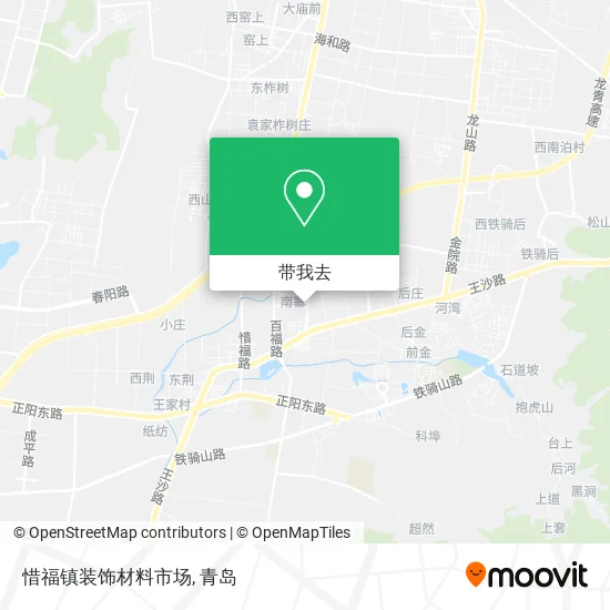 惜福镇装饰材料市场地图