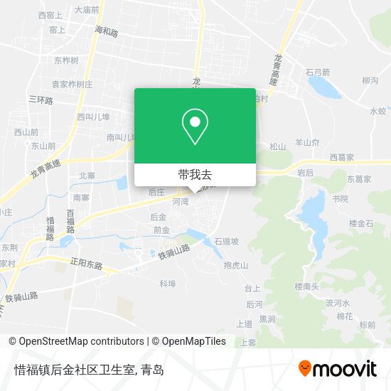 惜福镇后金社区卫生室地图