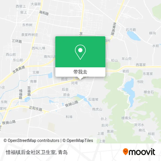 惜福镇后金社区卫生室地图