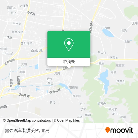 鑫强汽车装潢美容地图