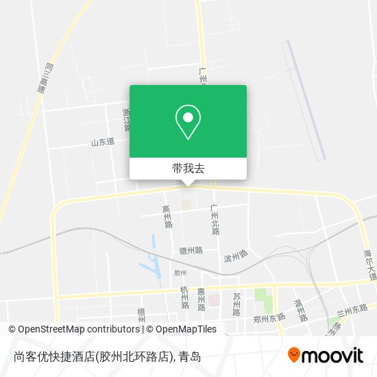 尚客优快捷酒店(胶州北环路店)地图