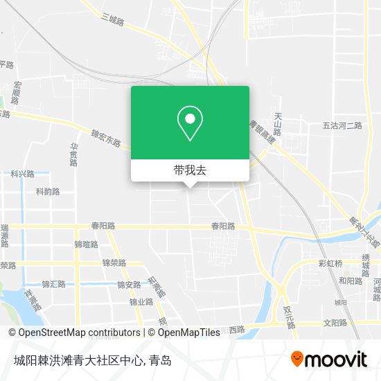 城阳棘洪滩青大社区中心地图