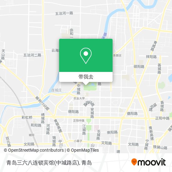 青岛三六八连锁宾馆(中城路店)地图